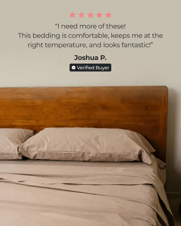 Signature Percale Solid Sheet Set Beige | Sand Cloud - Image 3