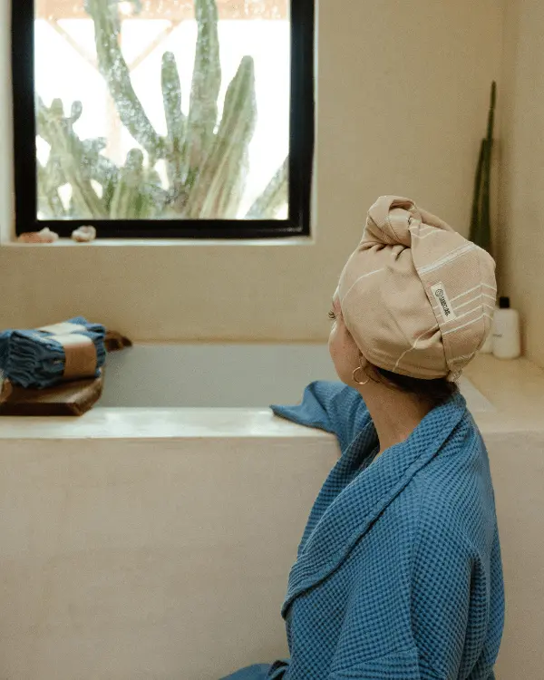 Classic Hair Towel - Sand | Sand Cloud - Image 2
