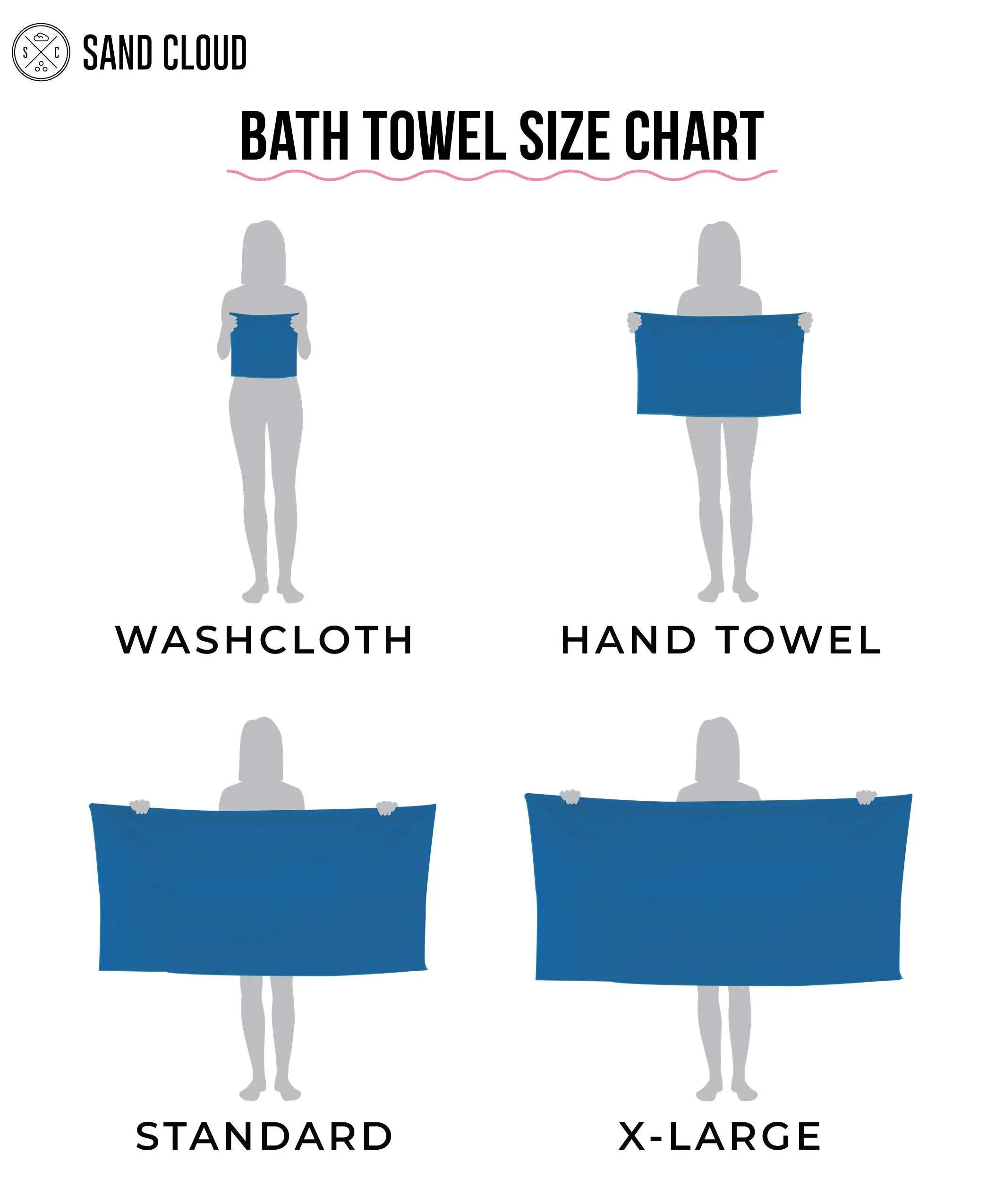 Classic Bath Washcloth Bundle- 6 Pack - Sand | Sand Cloud - Image 5