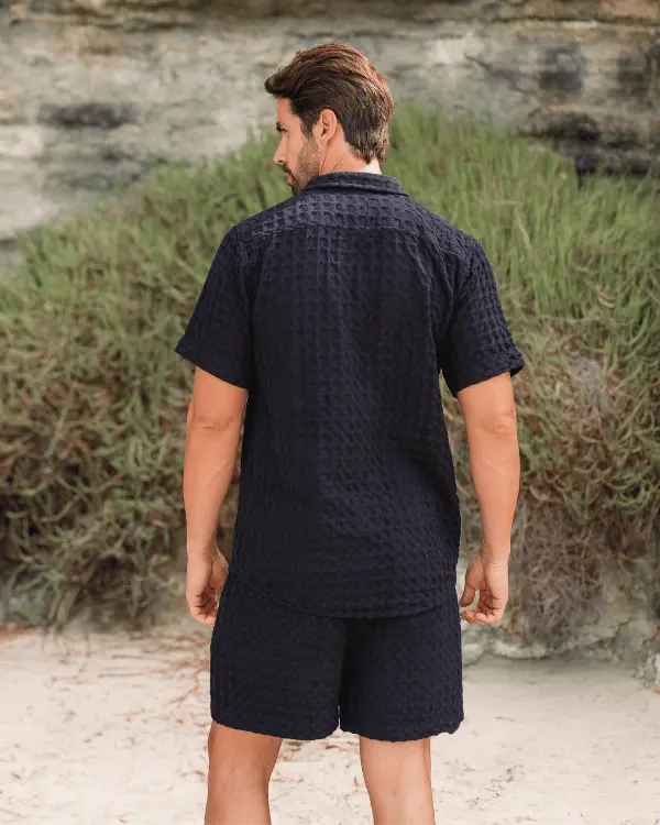 Orb Waffle Short - Black - Mens | Sand Cloud - Image 5