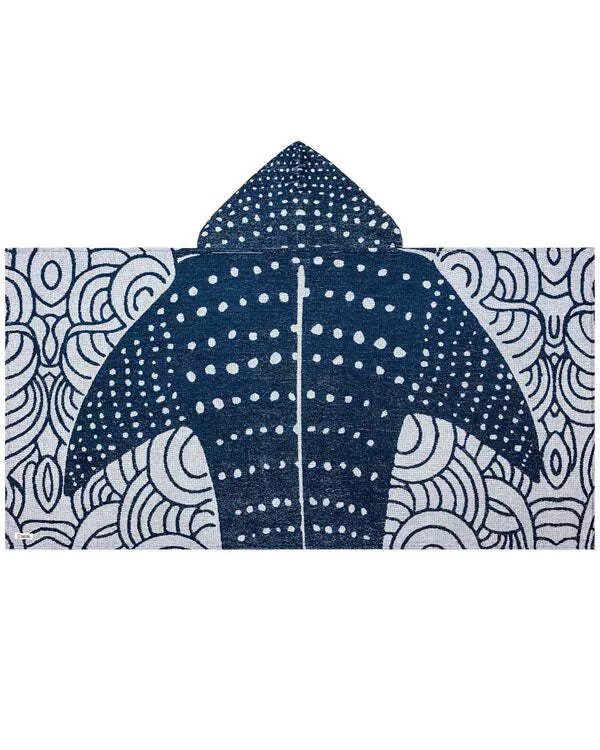Whale Shark Hooded Kids Bath Towel | Sand Cloud - Image 2