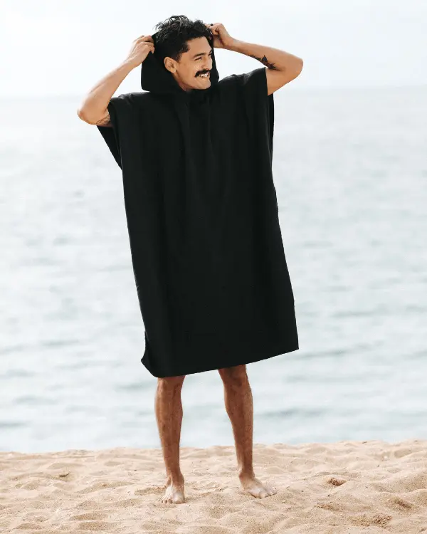 Terra Hooded Poncho Black | Sand Cloud - Image 2