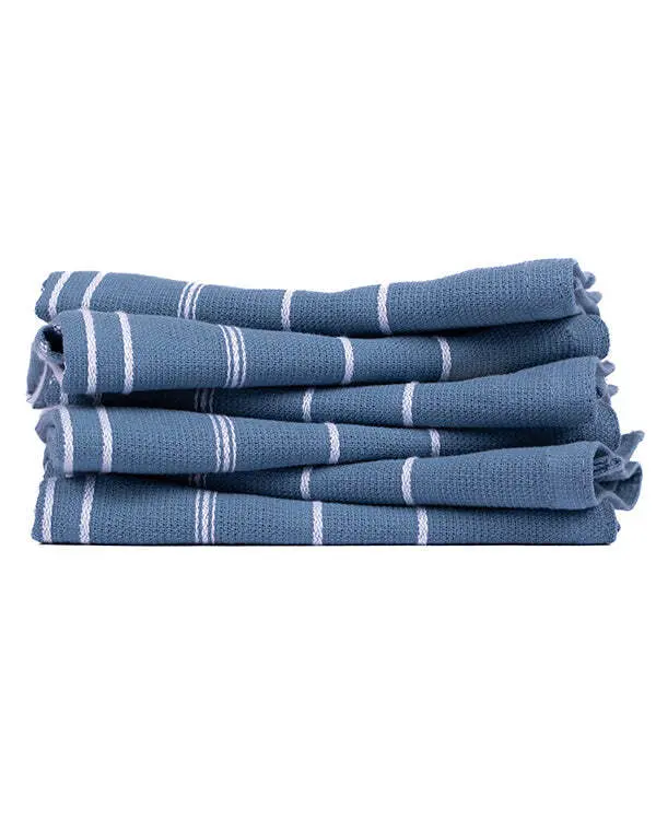Classic Bath Washcloth Bundle- 6 Pack - Slate Blue | Sand Cloud - Image 3