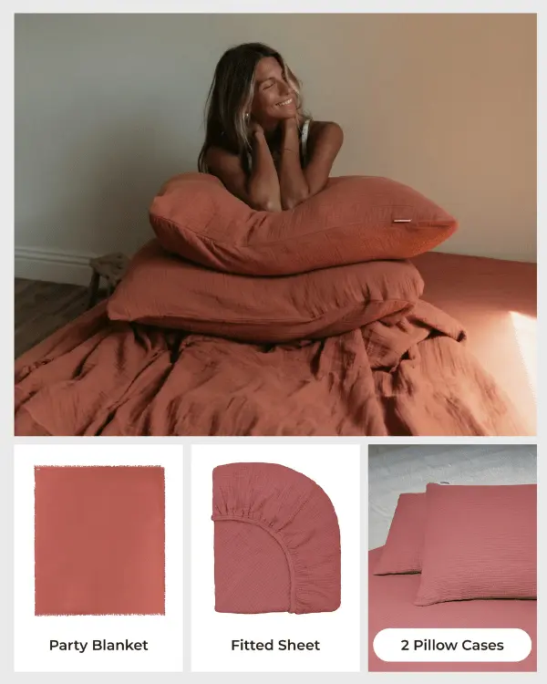 Terracotta Bedding Set - Queen | Sand Cloud - Image 3