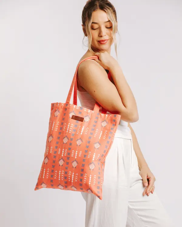 Diamond Mudcloth Everyday Tote | Sand Cloud - Image 2