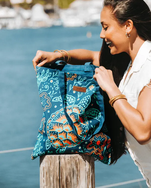 Reef Turtles Everyday Tote | Sand Cloud - Image 2