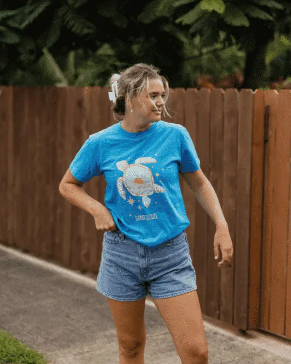 Sunrise Turtle SS Tee - Sapphire Blue | Sand Cloud - Image 2