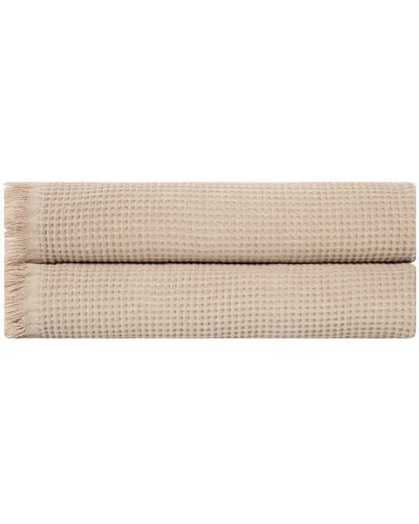 Micro Waffle XL Bath Bundle - 2 Pack -Sand | Sand Cloud - Image 2